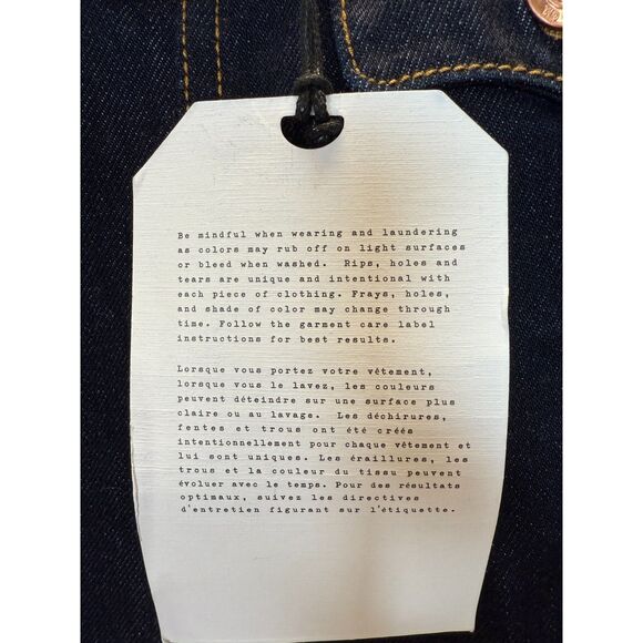 Current/Elliott Women's Size 24 Blue THE COLETTE CULOTTE Jeans NWT - Picture 12 of 13